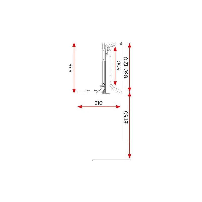 BR-SYSTEMS Bike Lift Short Rail 2 BR-SYSTEMS Bike Lift Short Rail – Image 2