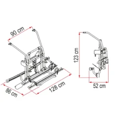FIAMMA Carry-Bike MERCEDES Classe V Lift E-Bike -Camping Car Équipement Boutique fiamma carry bike mercedes classe v lift e bike 3