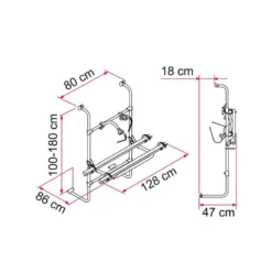 FIAMMA Carry Bike Universal -Camping Car Équipement Boutique fiamma carry bike universal 2
