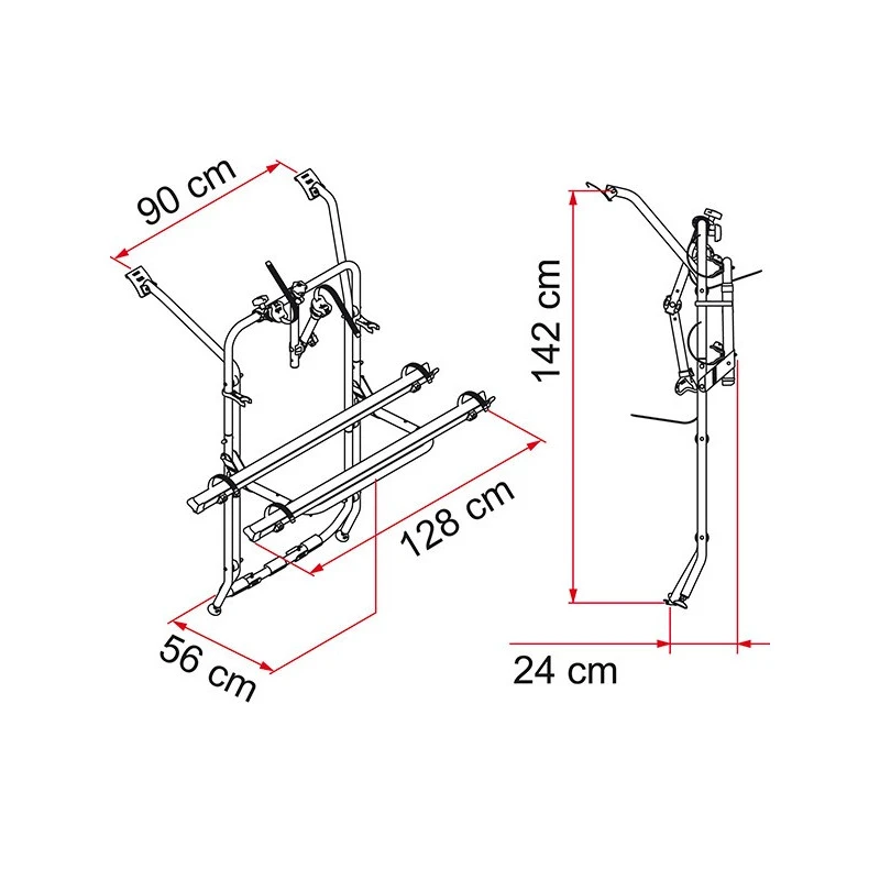 FIAMMA Carry-Bike VW T6 Deep Black 2 FIAMMA Carry-Bike VW T6 Deep Black – Image 2