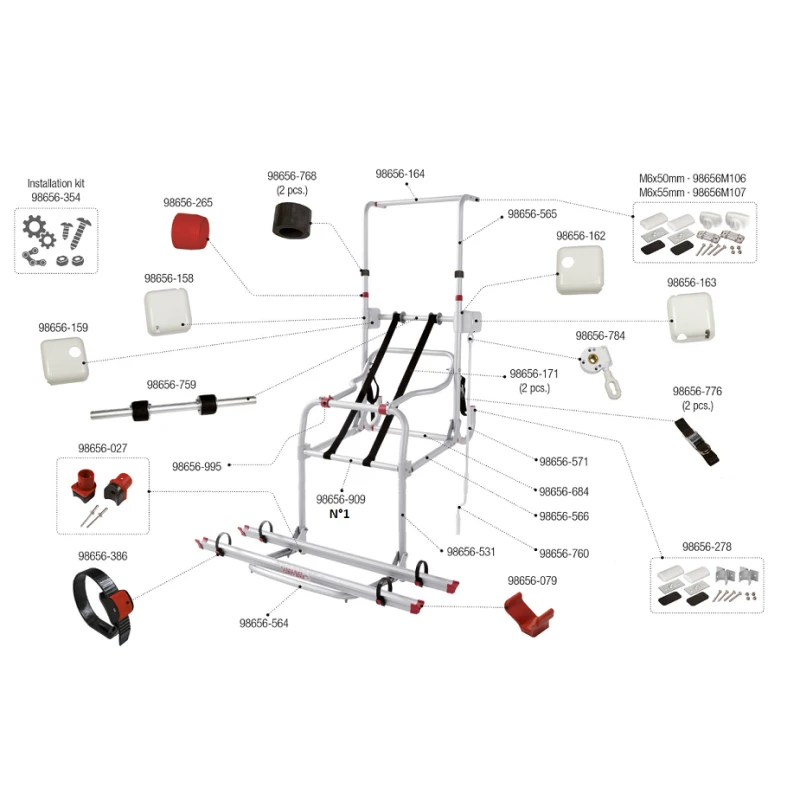 FIAMMA Pièces Détachées Carry-Bike Lift 77 1 FIAMMA Pièces Détachées Carry-Bike Lift 77