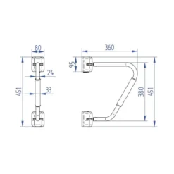 THULE Security Handrail -Camping Car Équipement Boutique thule security handrail 2