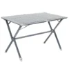 TRIGANO Table à Clayettes Aluminium 115 Cm