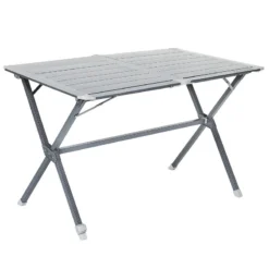 TRIGANO Table à Clayettes Aluminium 115 Cm