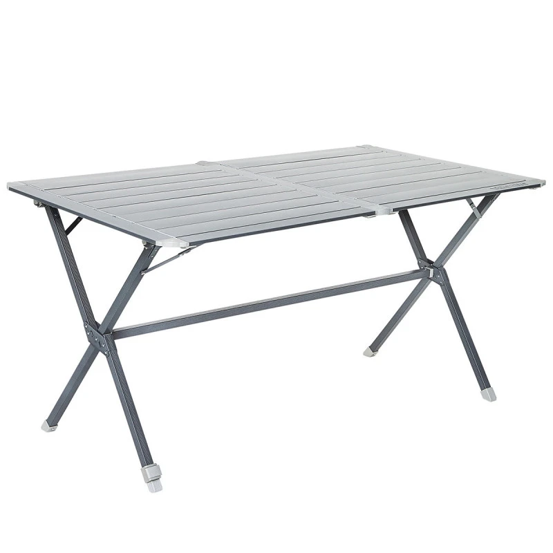 TRIGANO Table à Clayettes Aluminium 140 Cm 1 TRIGANO Table à Clayettes Aluminium 140 Cm