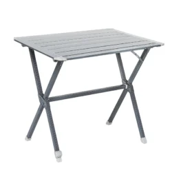TRIGANO Table à Clayettes Aluminium 80 Cm